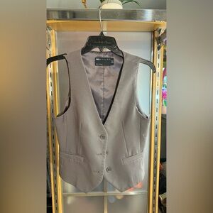 ASOS Tailored Vest Gray Minimalist Chic ✨ Size 4